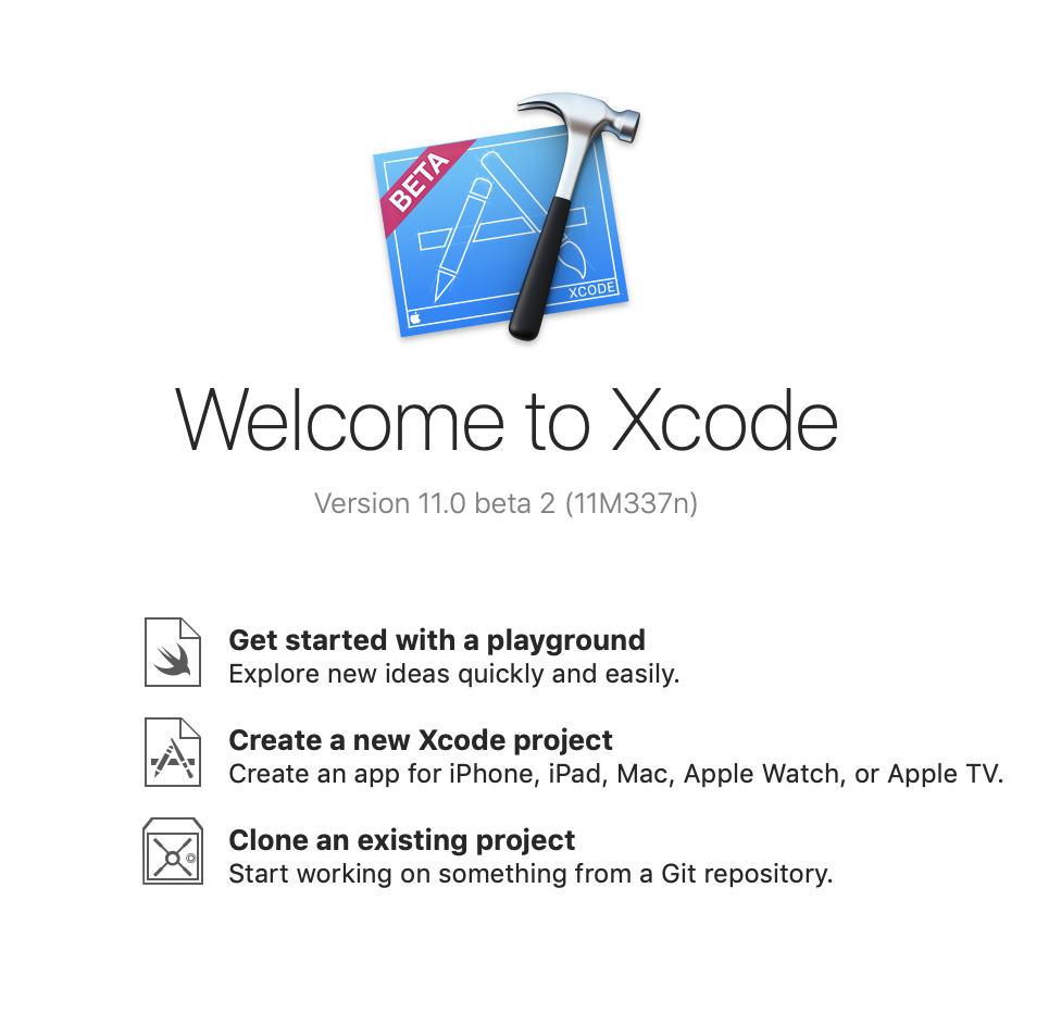 Welcome to Xcode